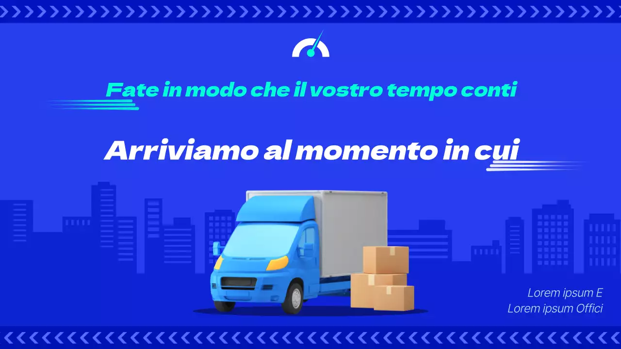 Il progetto per servizi di consegna rapidi