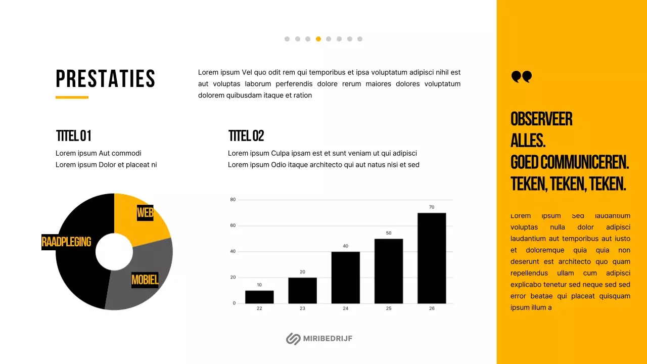 Eenvoudig ondernemingsplan voor het nieuwe jaar in wit en oranje