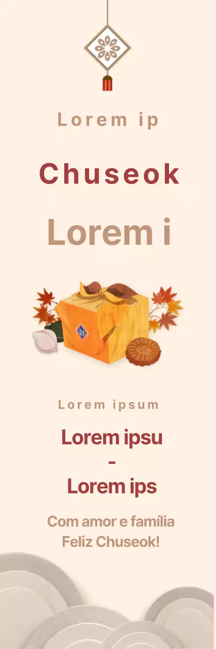 Estandarte do conjunto de oferta tradicional Obon