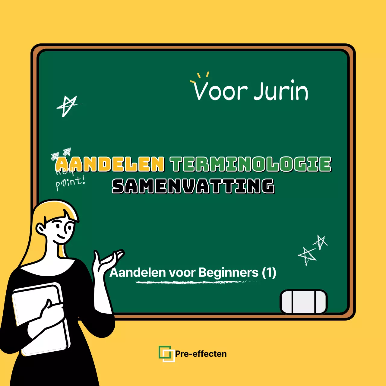 Aandelenvoorwaarden in geel EffectenkaartNieuws