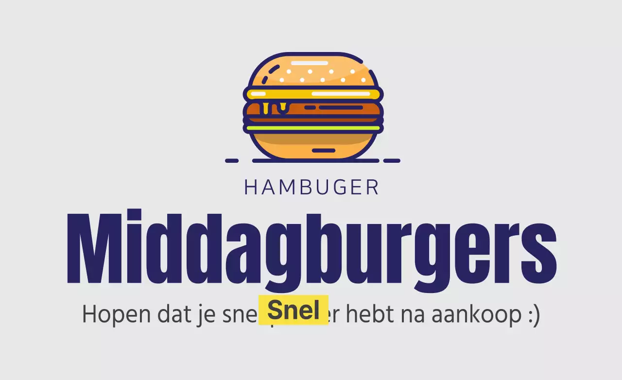 Middag hamburger