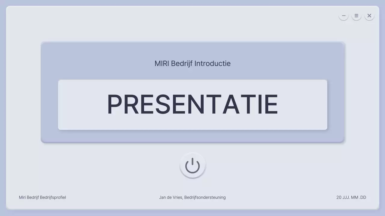 Een driedimensionaal blauw en grijs bedrijfsprofiel