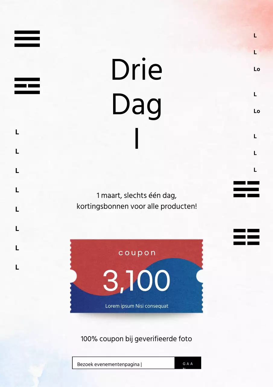 1 maart voor slechts één dag