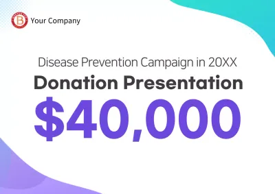 White Modern Donation Announcement Poster