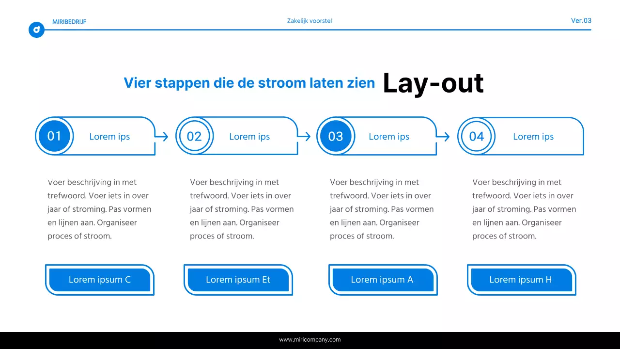 Eenvoudig blauw en wit tekstmarkeringsrapport