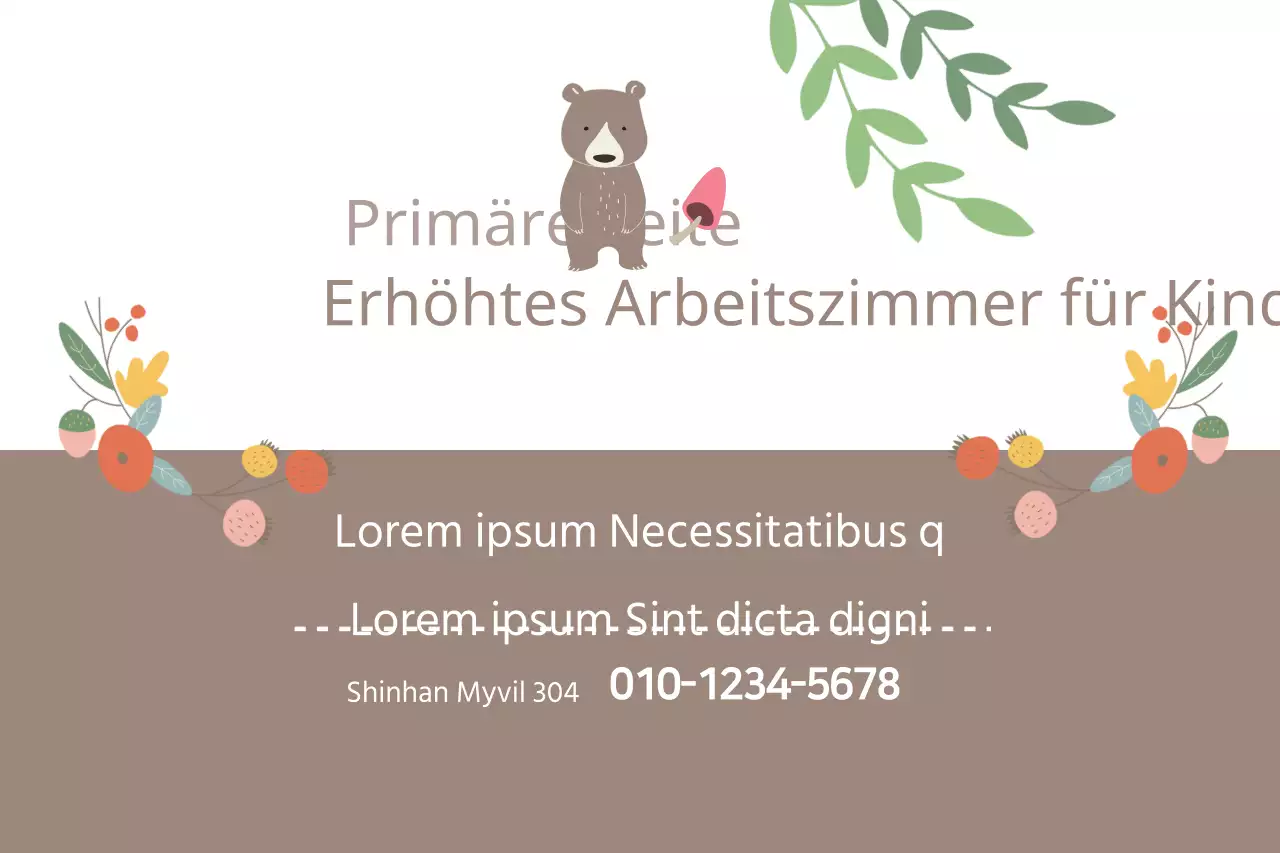 Erhöhtes Arbeitszimmer für Kinder