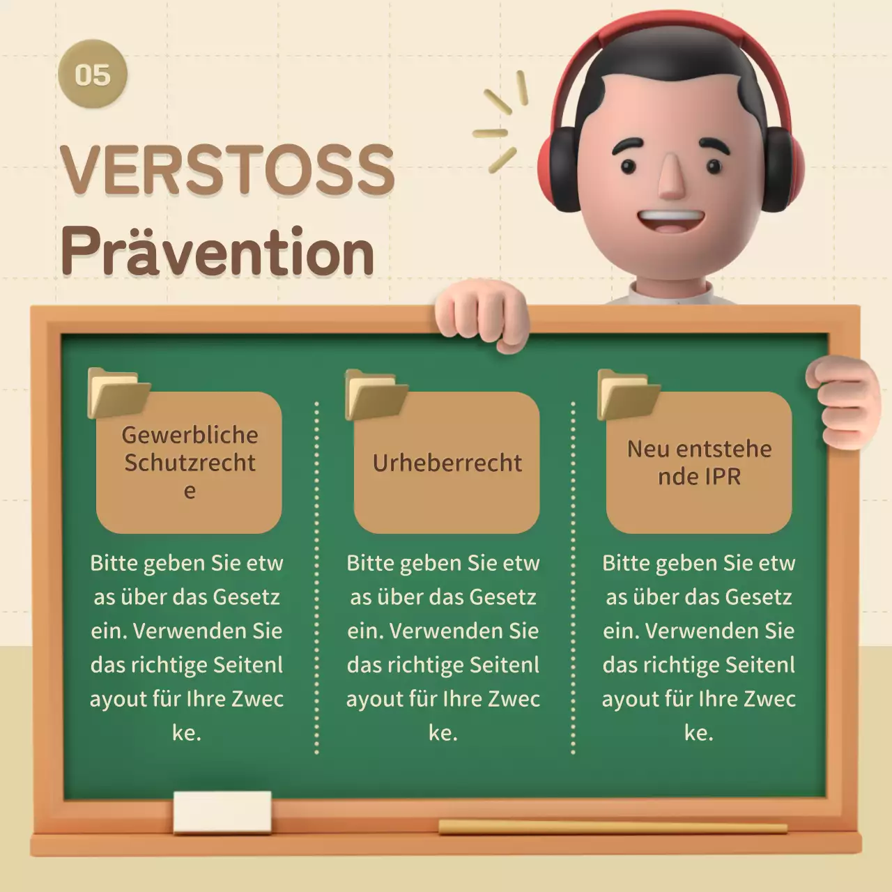 Einführung in beige, 3D, stereoskopische IPRs