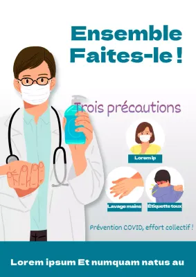 Un dépliant simple et écologique pour une campagne de prévention des virus