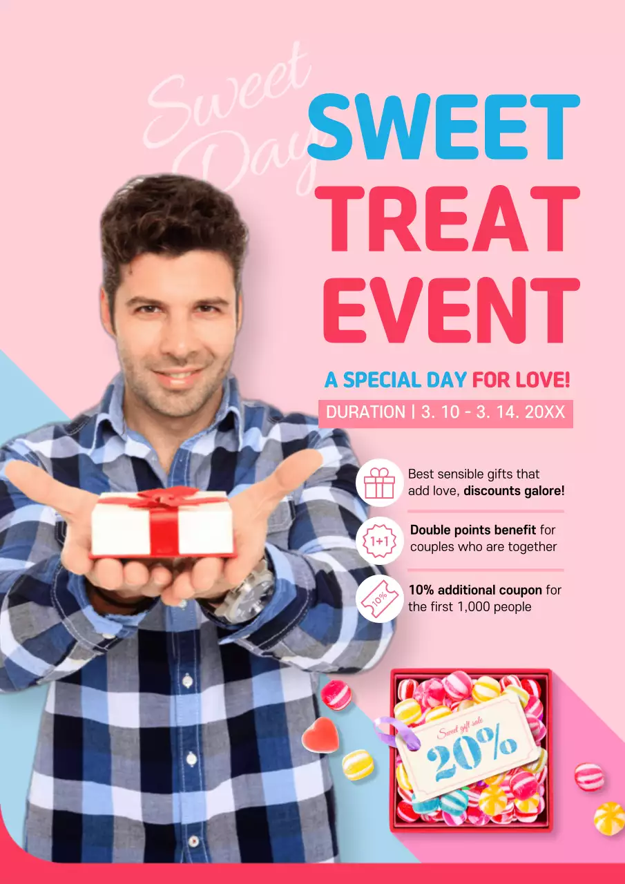 Pink Trendy Event Promotion Poster