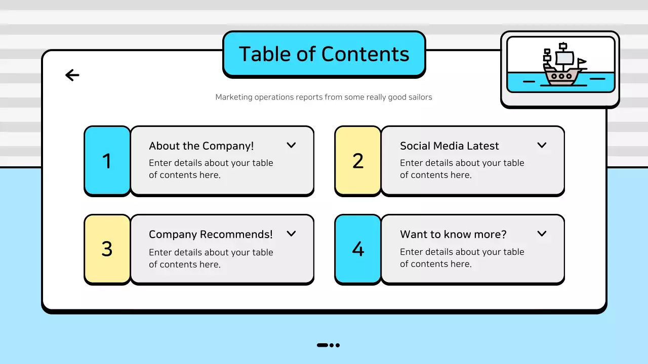 Blue Modern Marketing Report Document Presentation