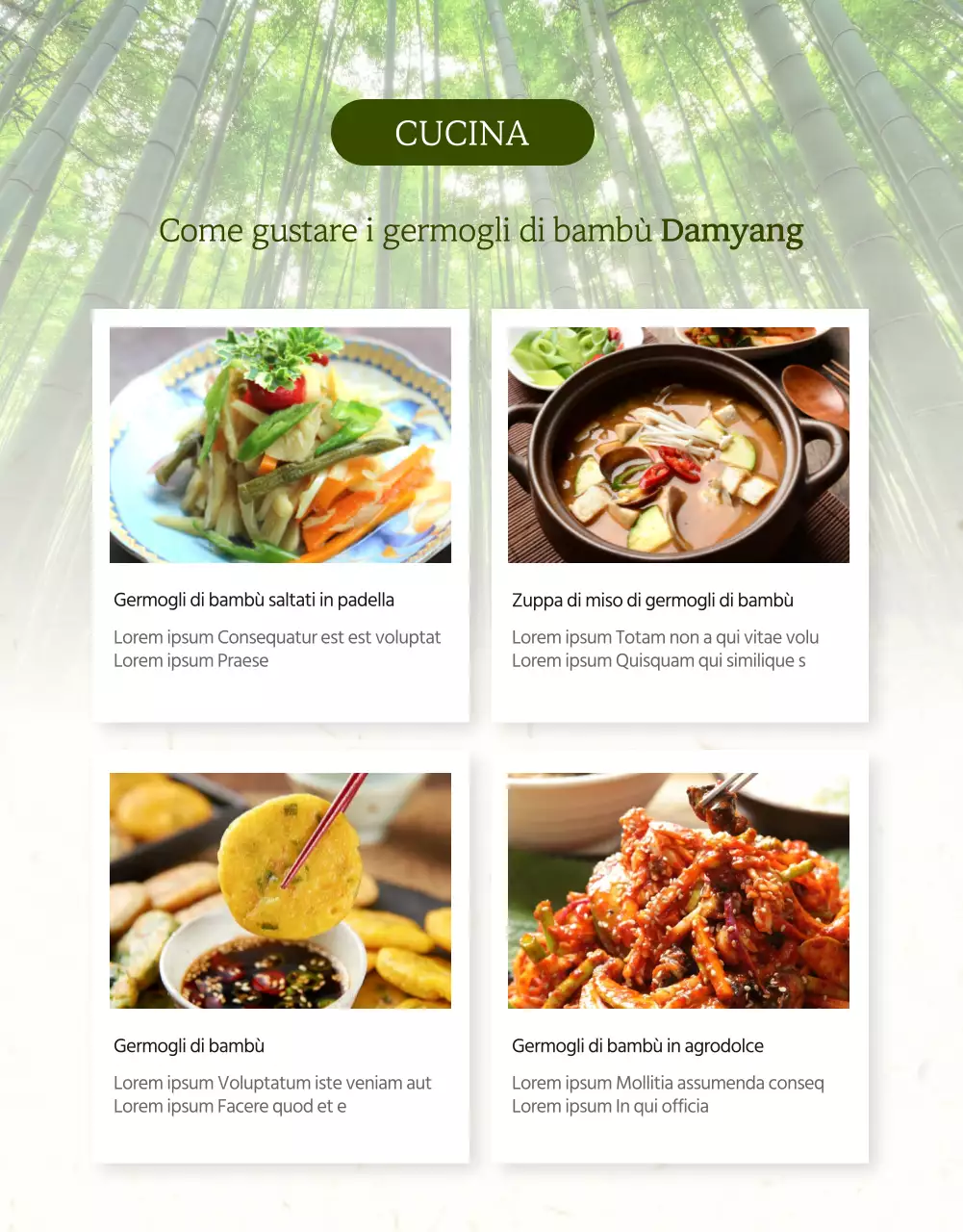 Pagina dettagliata di Green, Healthy Foods