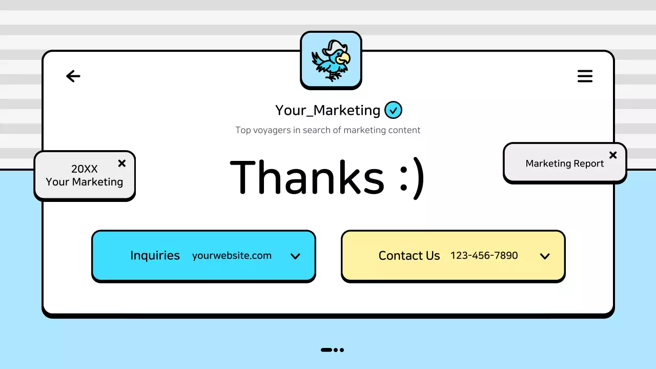 Blue Modern Marketing Report Document Presentation