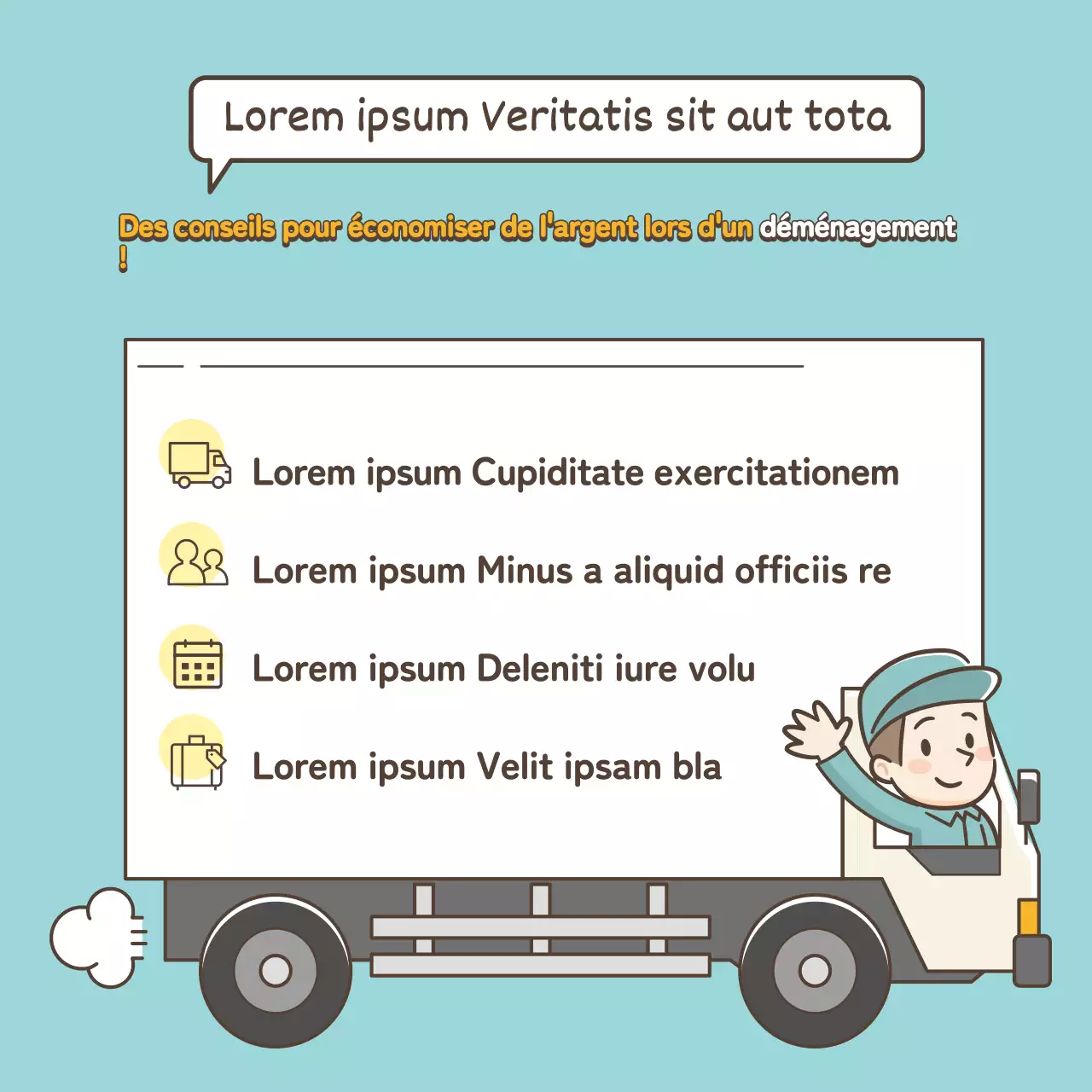 Thème d'information mobile menthe et jaune