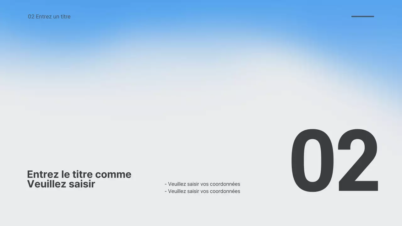 Présentation d'un dégradé flou