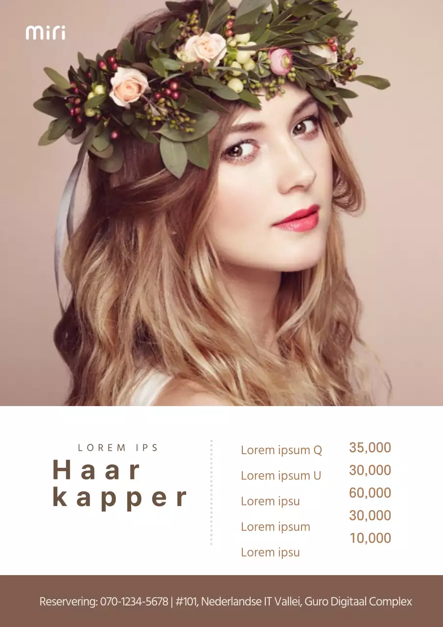 Schoonheidssalon met een bruin, rustgevend gevoel