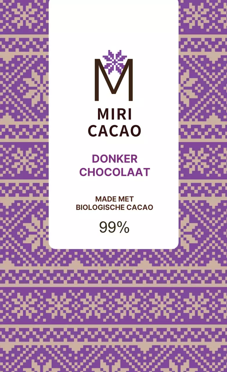 Paars verstuiverlabel met sneeuwvlokpatroon