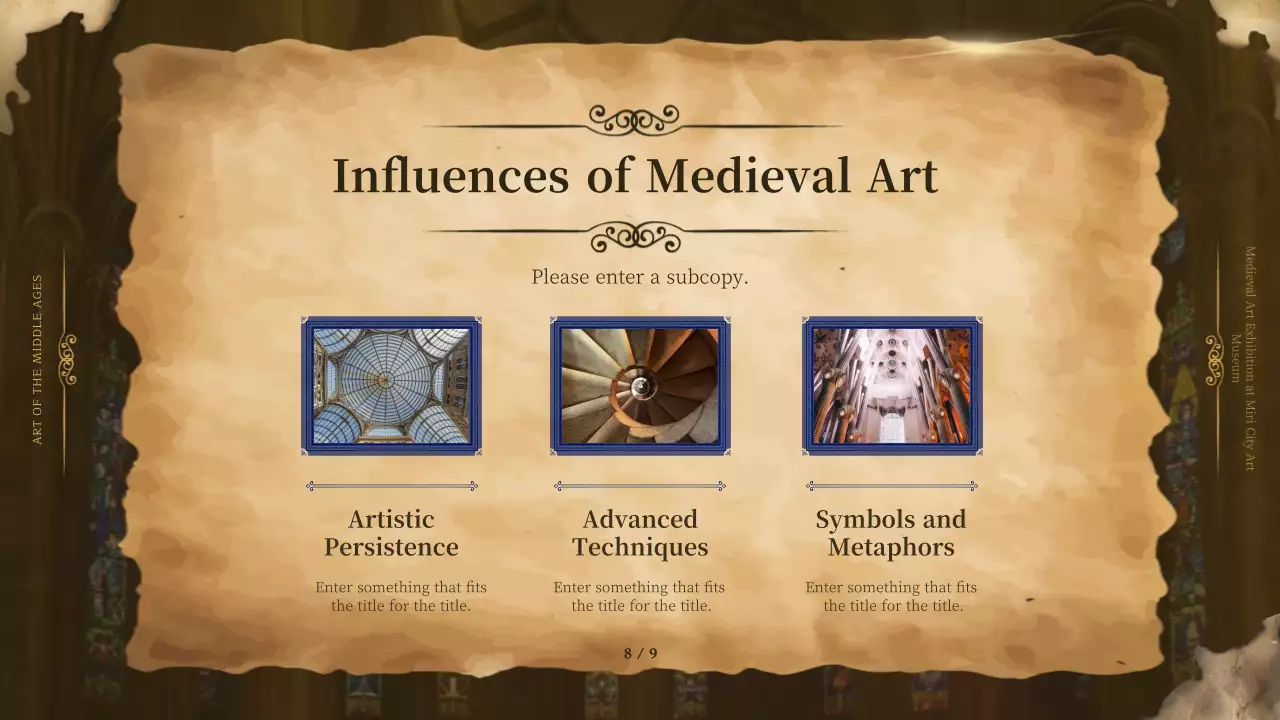 Brown Medieval Art Guide Presentation