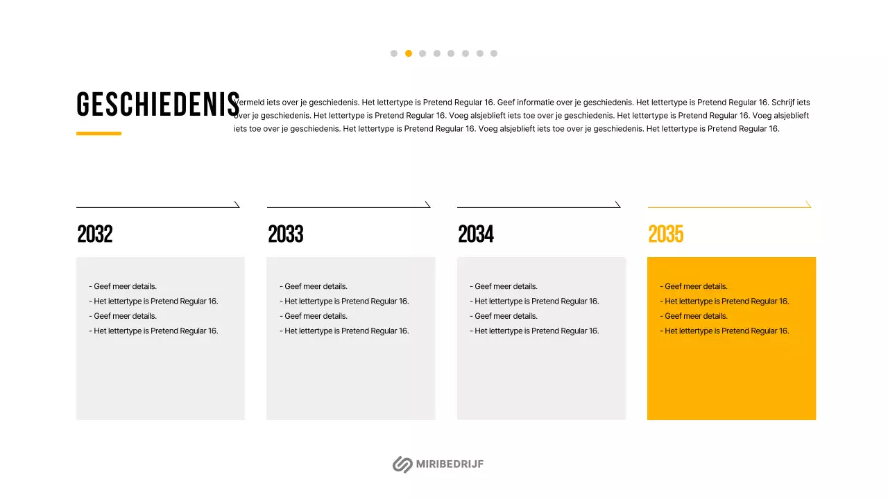 Eenvoudig ondernemingsplan voor het nieuwe jaar in wit en oranje
