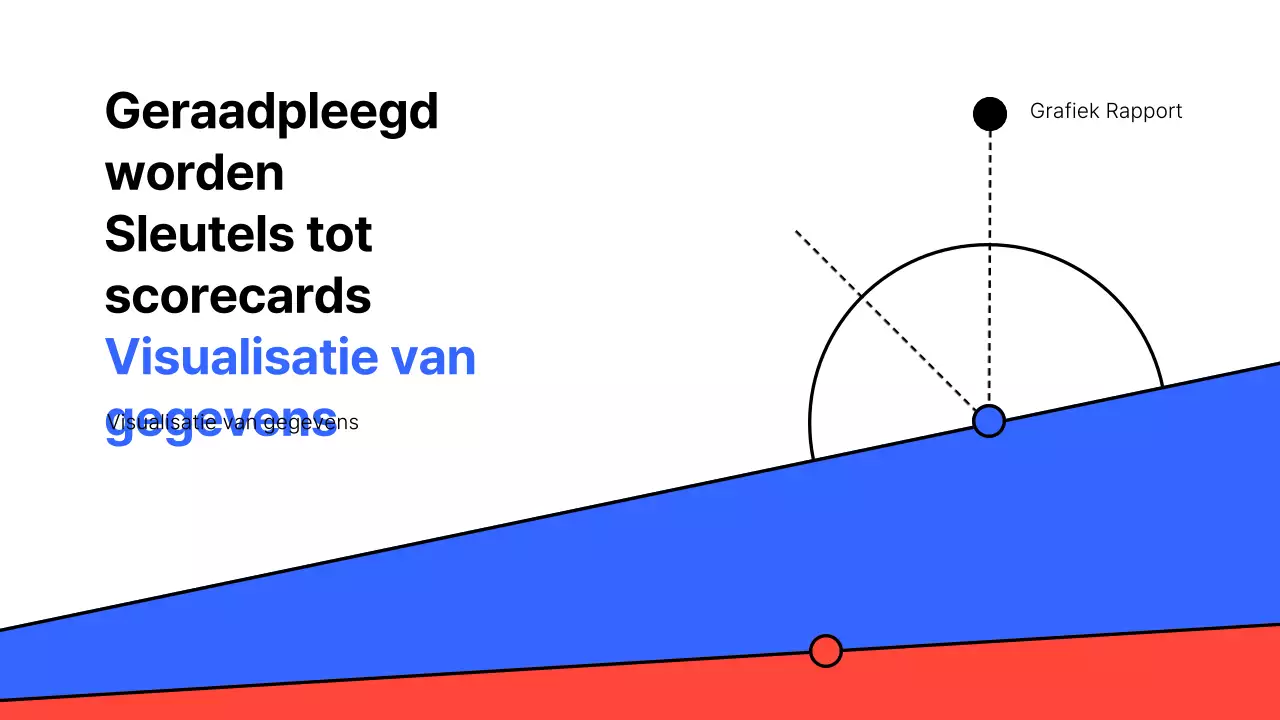 Een eenvoudige witte en blauwe scorekaart
