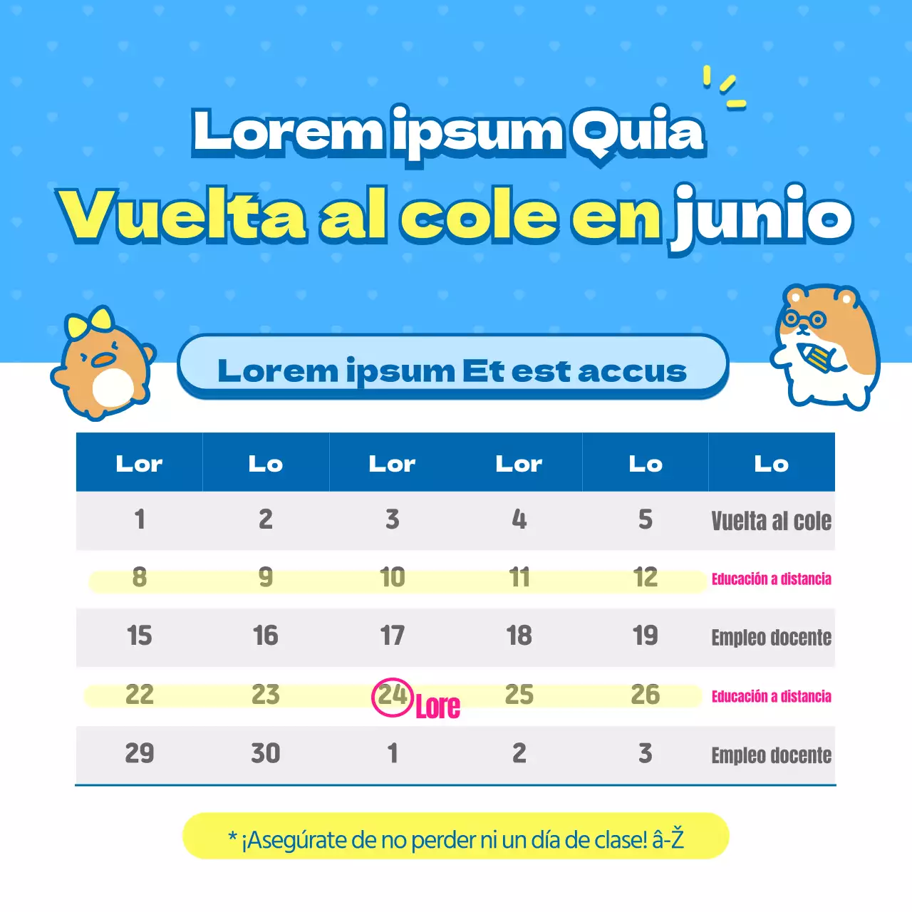 Cartas de vuelta al cole