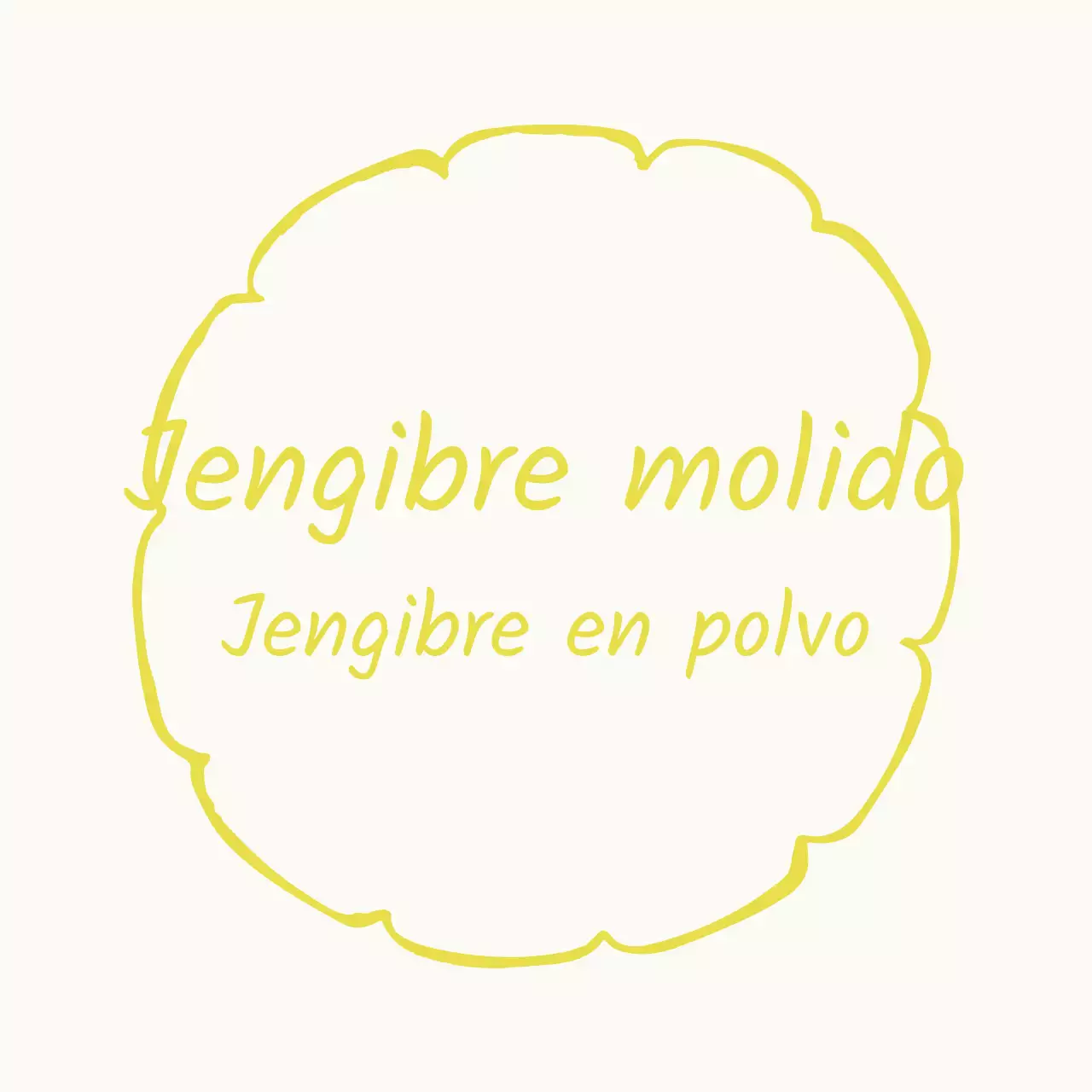 Etiqueta adhesiva dibujada a mano en amarillo