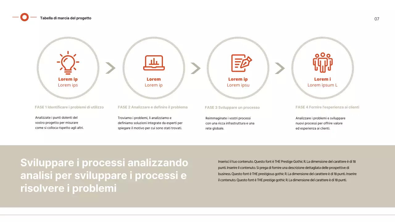 Proposta commerciale dal sapore rosso-marrone