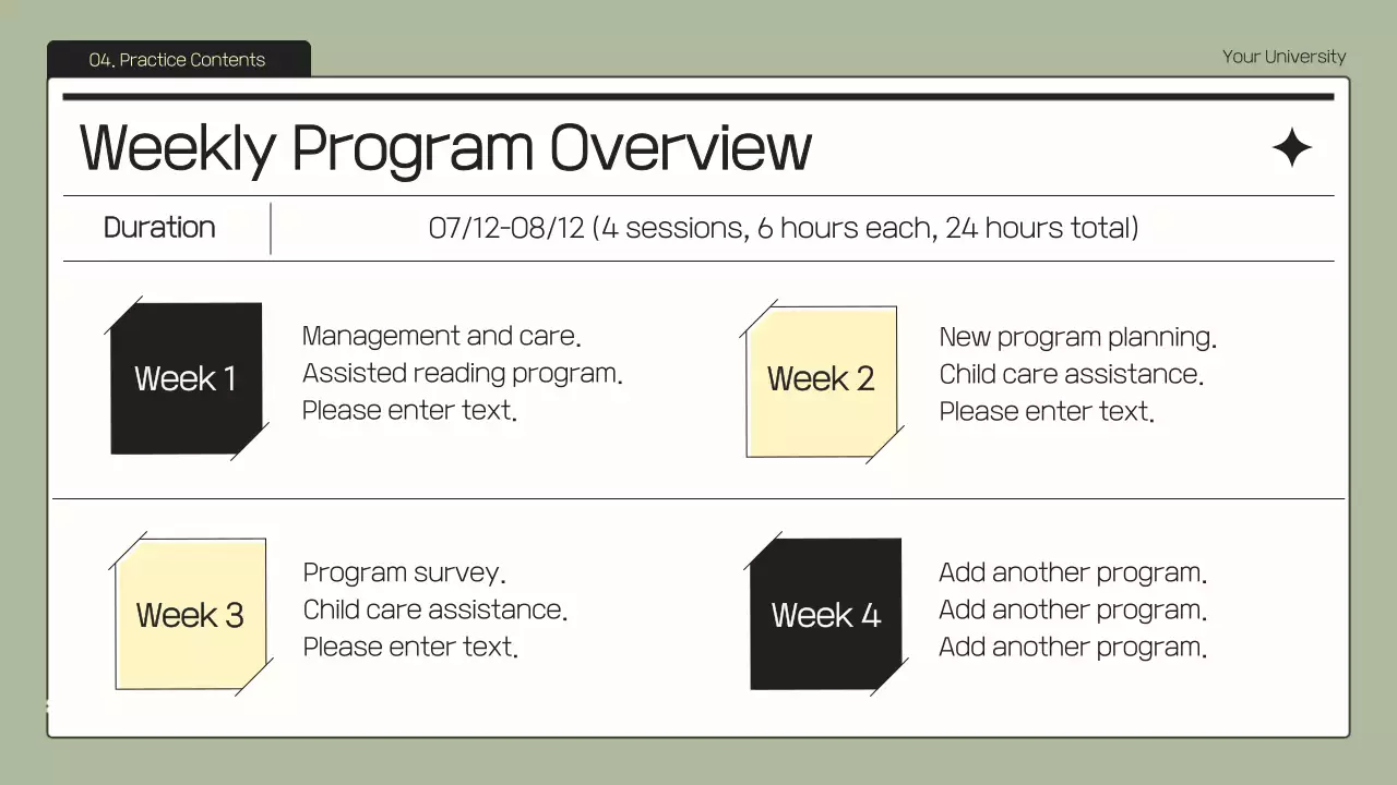 베이지 미니멀 인턴십 보고서 문서 프레젠테이션