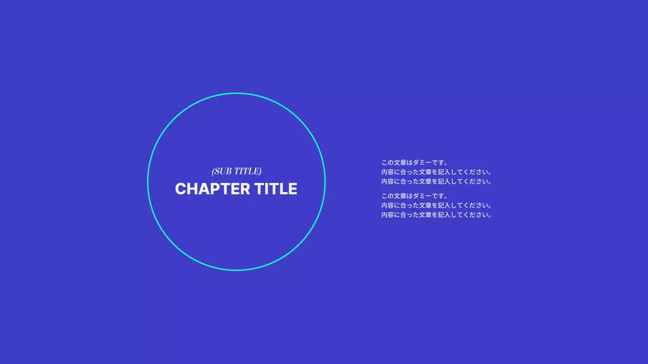 青と白のシンプルなポートフォリオ