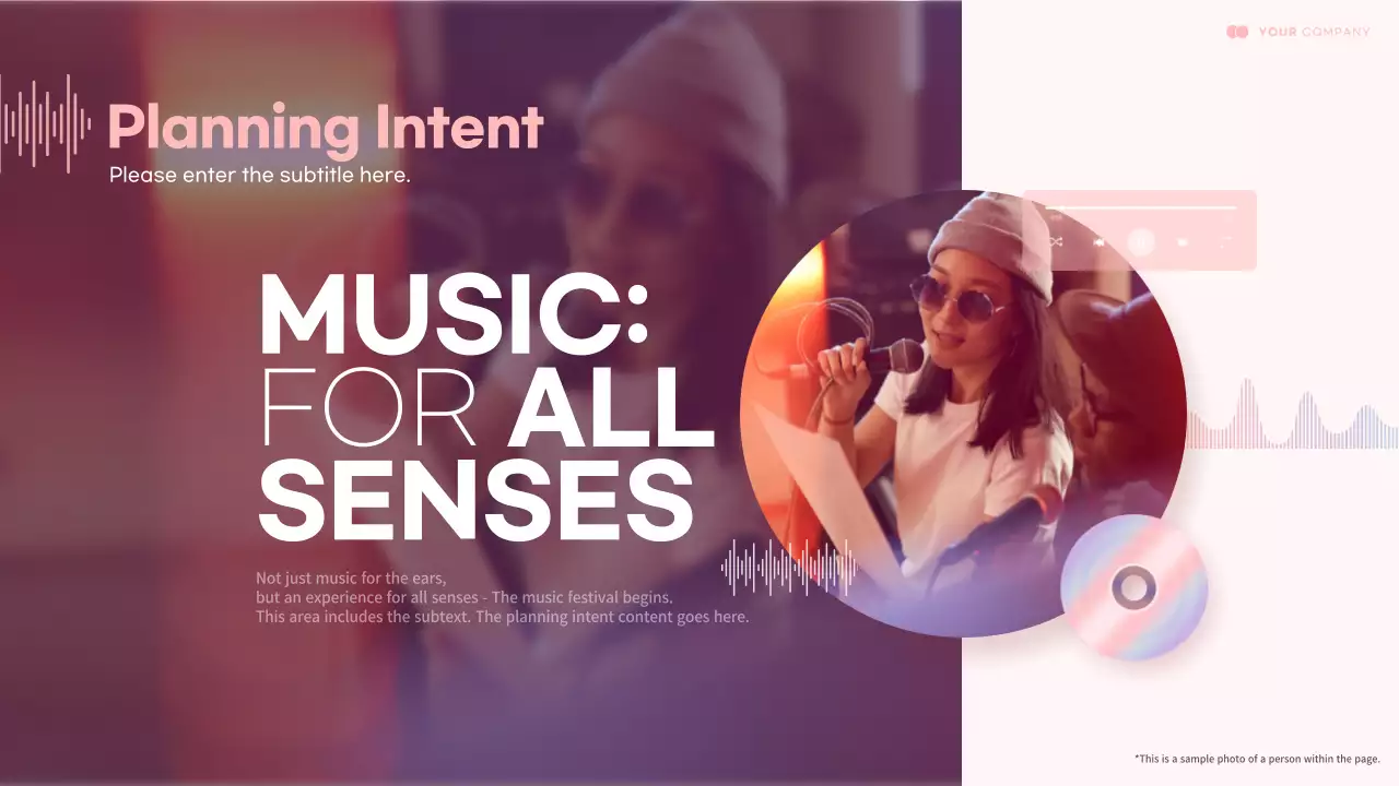 핑크 모던 뮤직 페스티벌 플랜 프레젠테이션