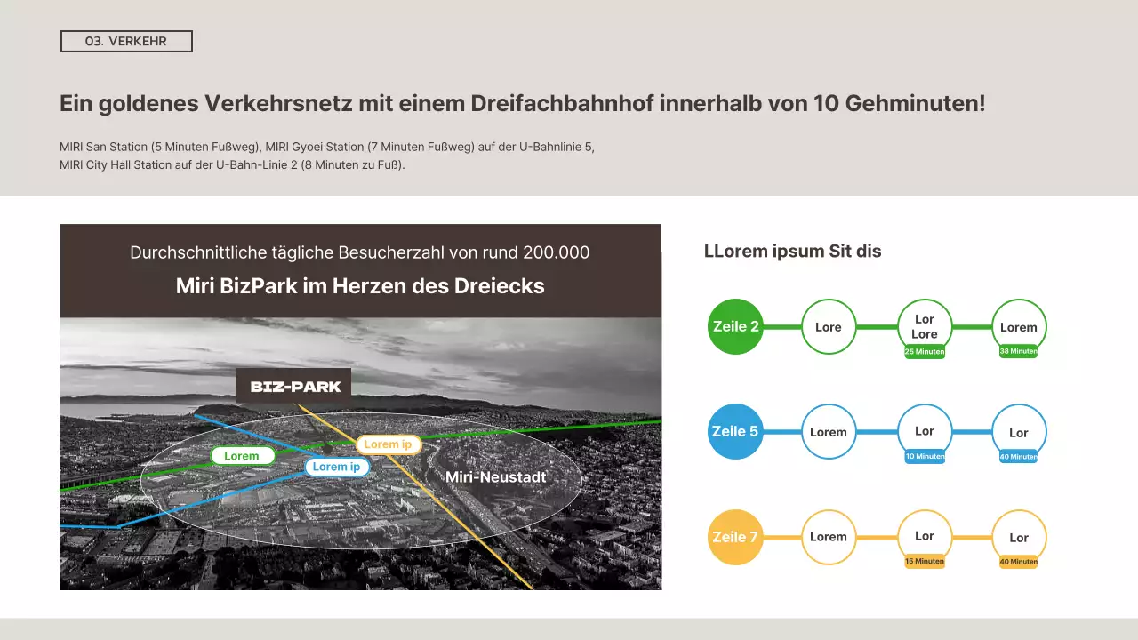 Einfacher brauner und weißer Prospekt für gewerbliche Immobilieninvestitionen