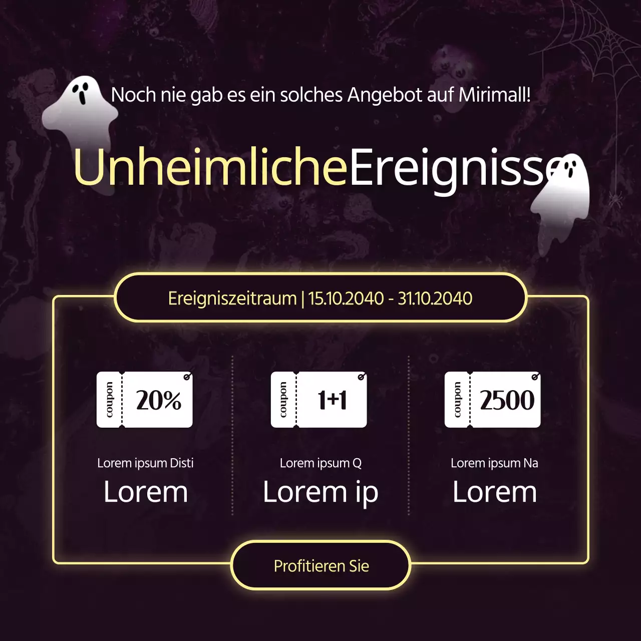 Dark Feeling Horror Thriller Halloween Event