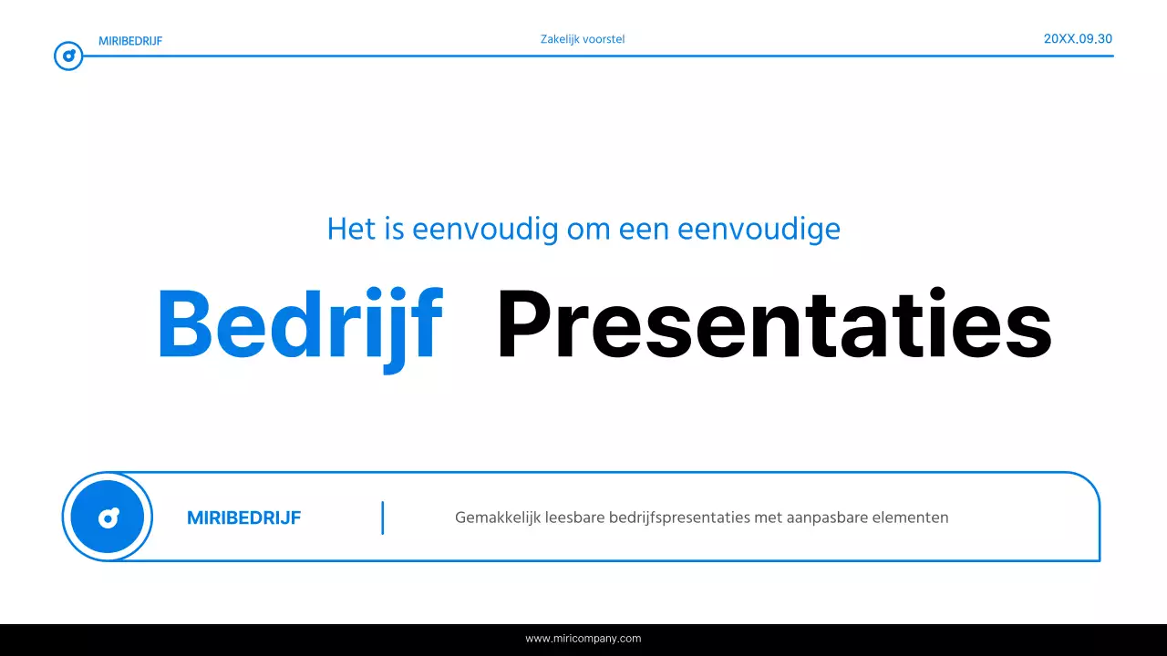 Eenvoudig blauw en wit tekstmarkeringsrapport