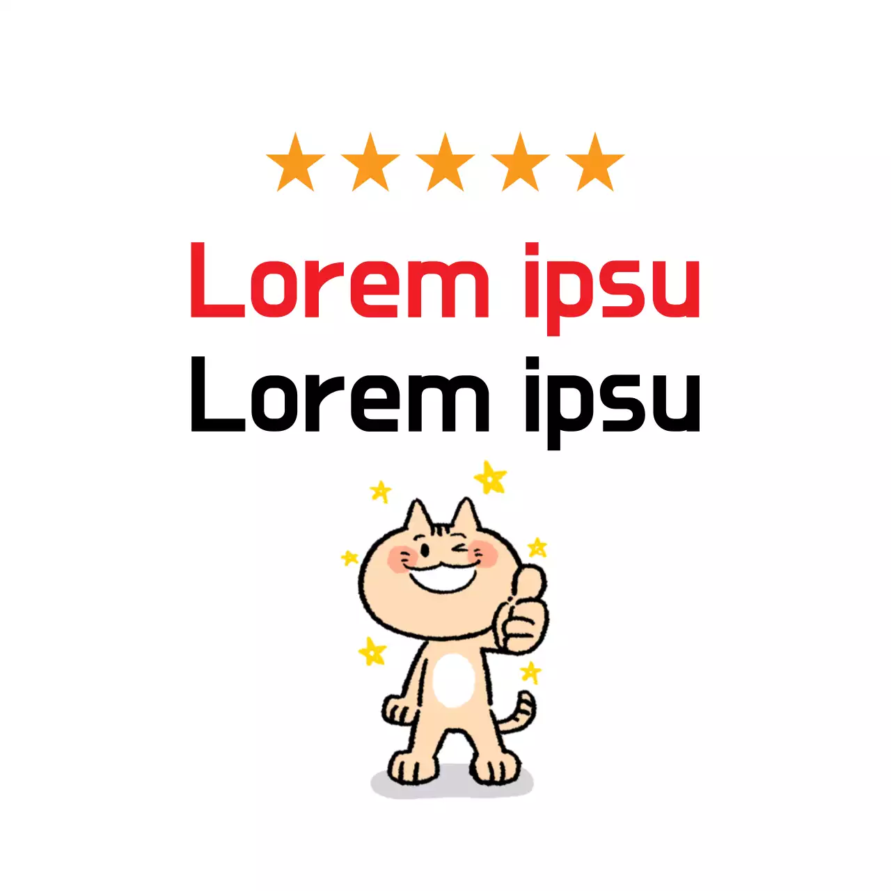 Nhãn sự kiện đánh giá đơn giản với điểm nhấn là văn bản minh họa màu trắng 