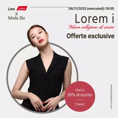 Modello a telaio unico in grigio e rossoOfferte di shopping live di moda in evidenza