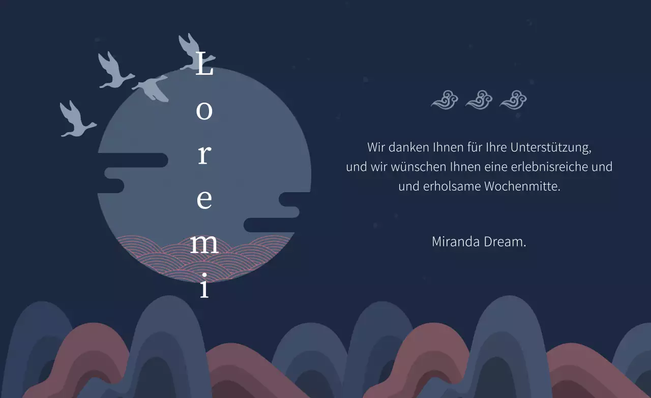 Marineblaues luxuriöses Chuseok-Dankeschön