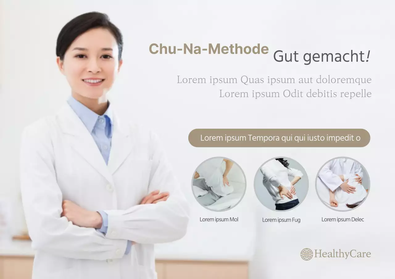 Beige Chronische Schmerzen Körperformkorrektur Bandscheibe Lendenwirbelsäule Diskographie Facharzt Versicherung Akupunkteurin Orientalische Medizin Arzt Orientalische Medizin Klinik Ärztin