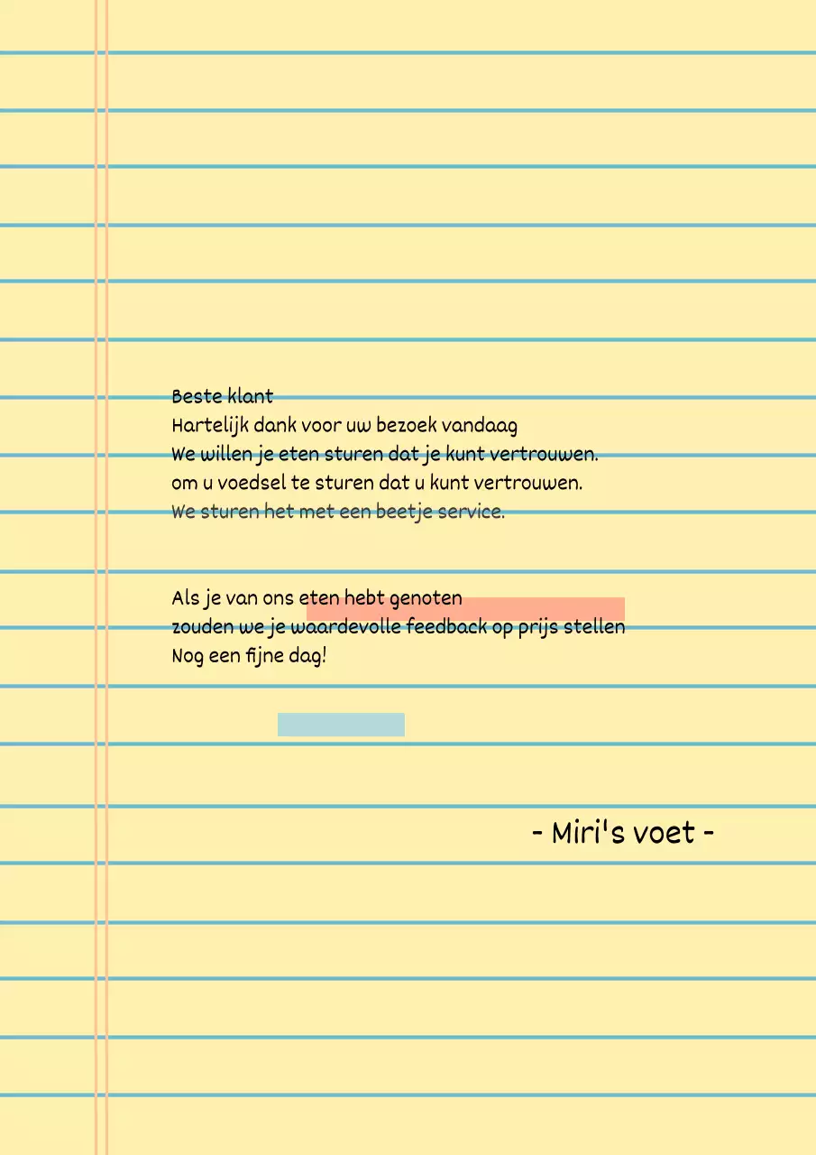 Eenvoudige notitieblok design poster in geel