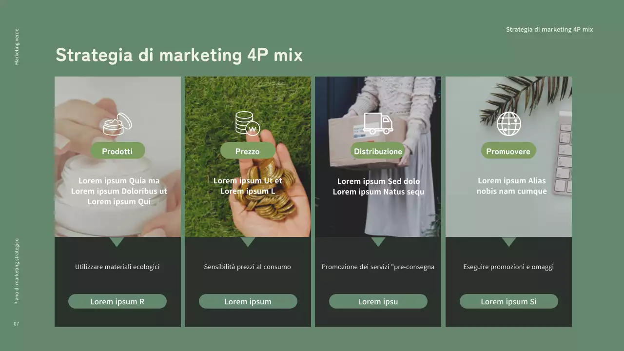 Cosmetici ecologici di green marketing nei toni tenui del verde e del nero