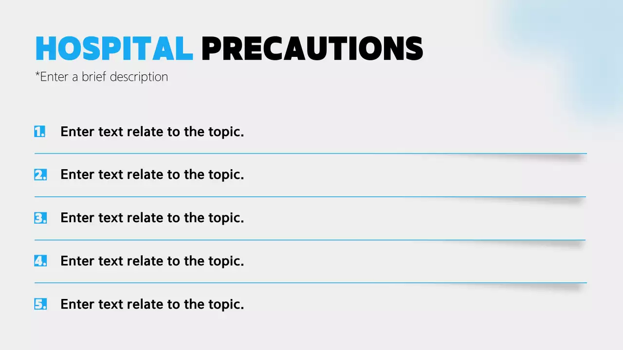 Blue Clean Hospital Guide Presentation