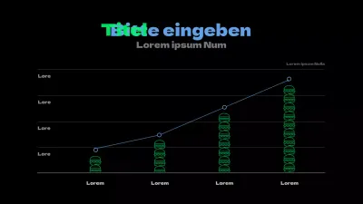 Einfaches konzeptionelles Diagramm in Chartreuse und Hellblau