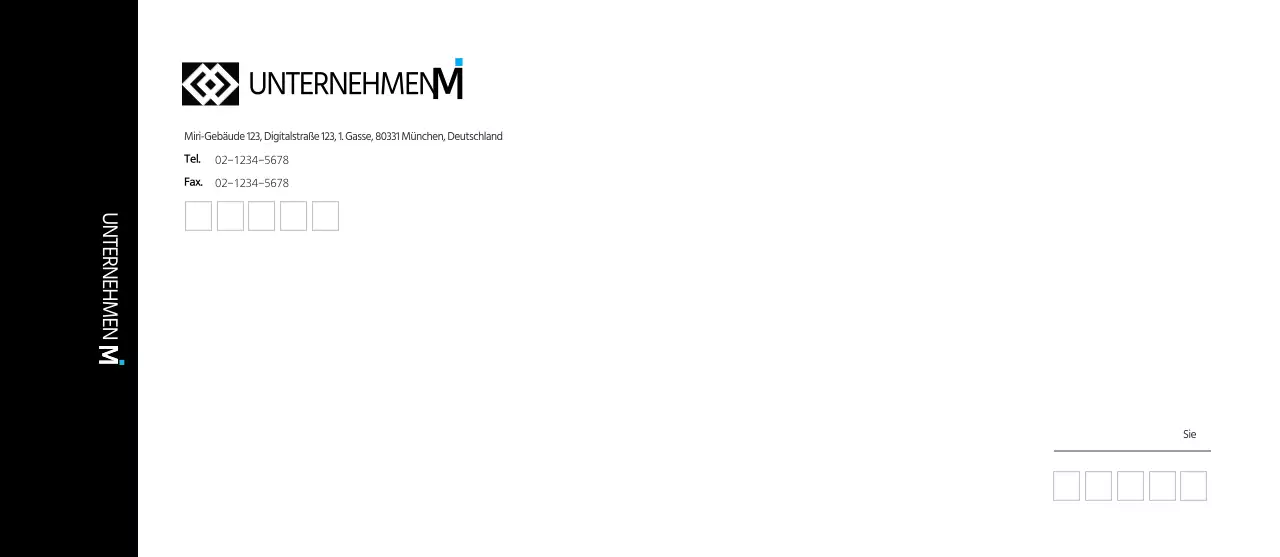 Schwarz Einfach Modern Corporate Farbige Briefumschläge