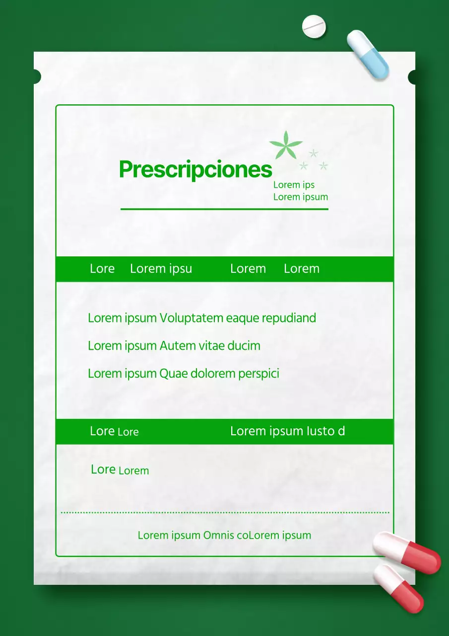 Lista de control Corona Blue con concepto de receta verde