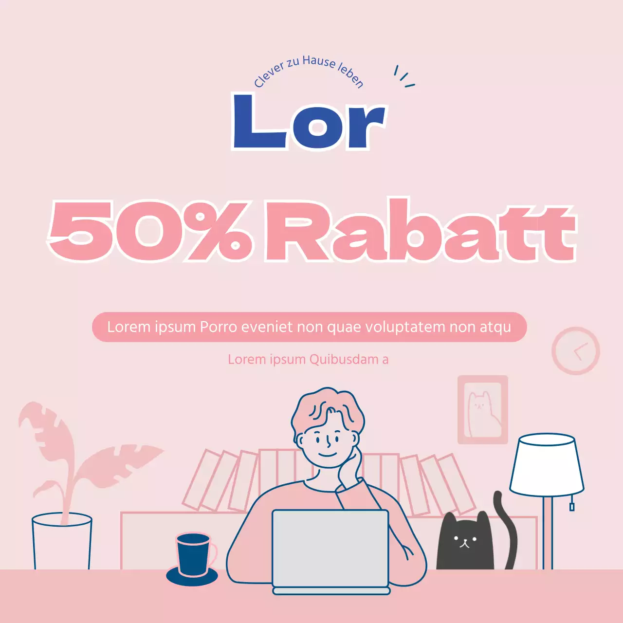 Rosa Ziplock-Verkaufsbanner