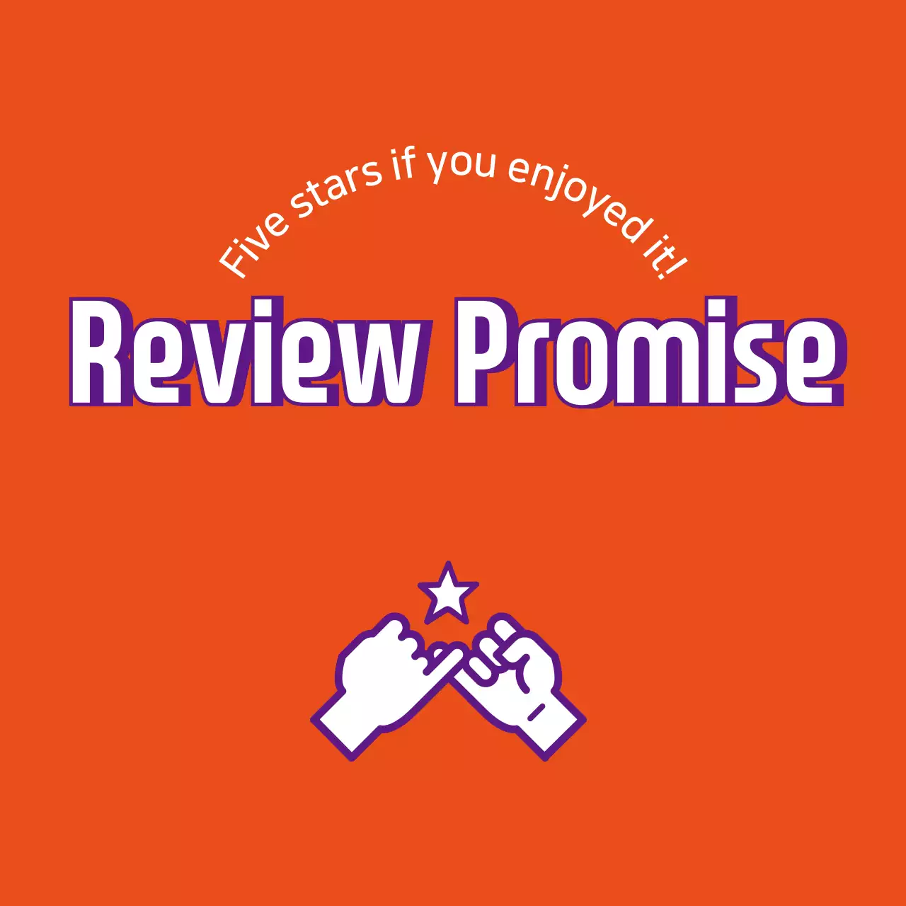 Orange Bold Review Promotion Banner