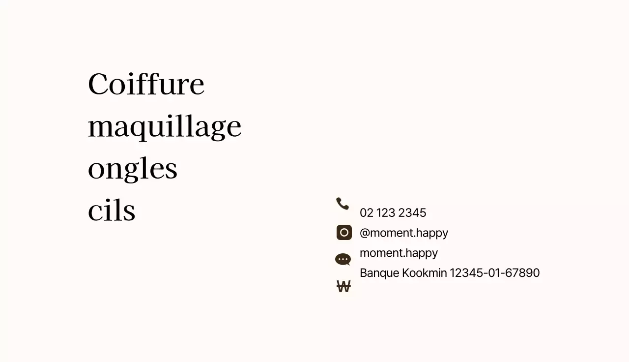 Mauve Ivoire Simple Lettering Beauty