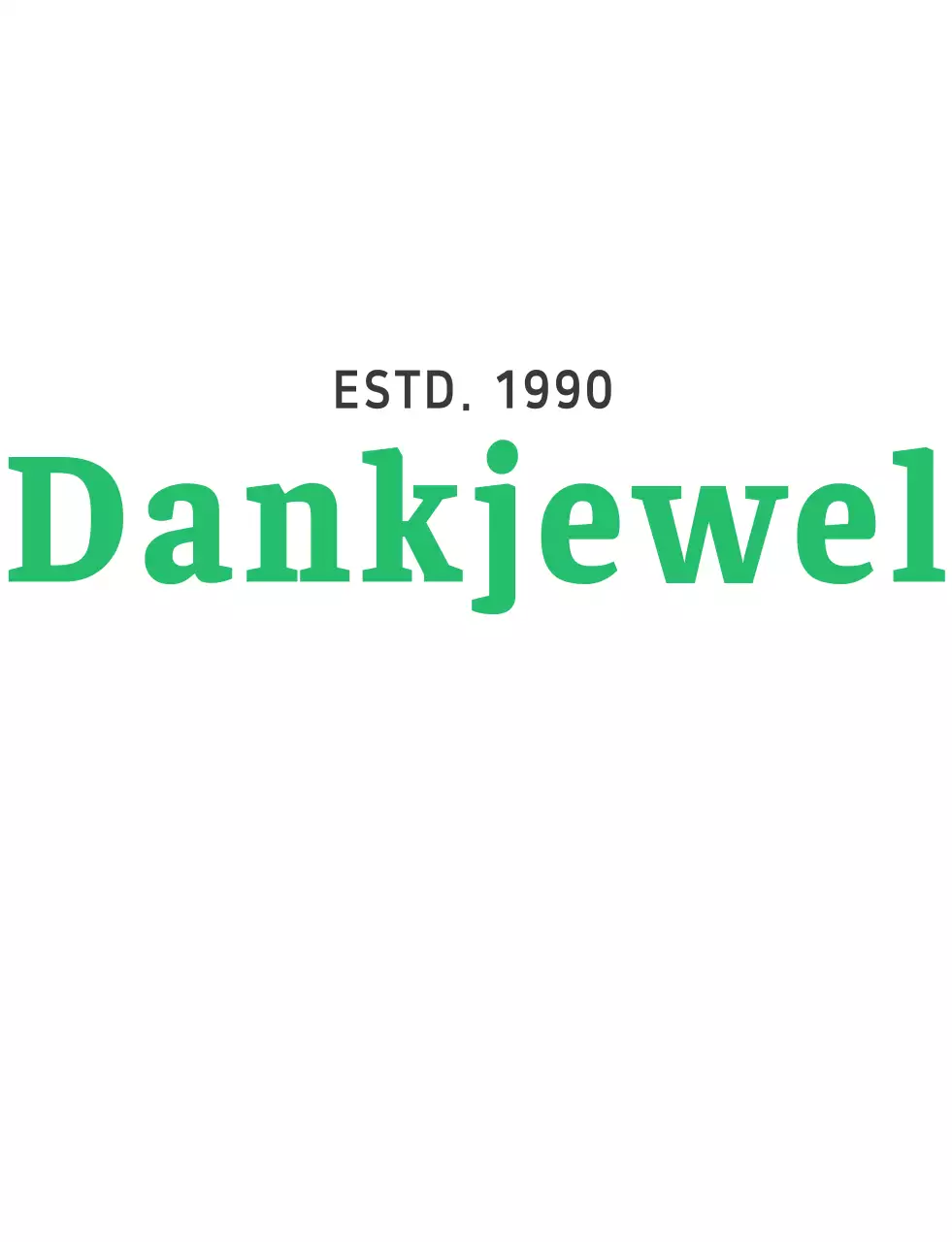 Merci Gepersonaliseerd T-shirt met bloemenillustratie in wit en groen logo