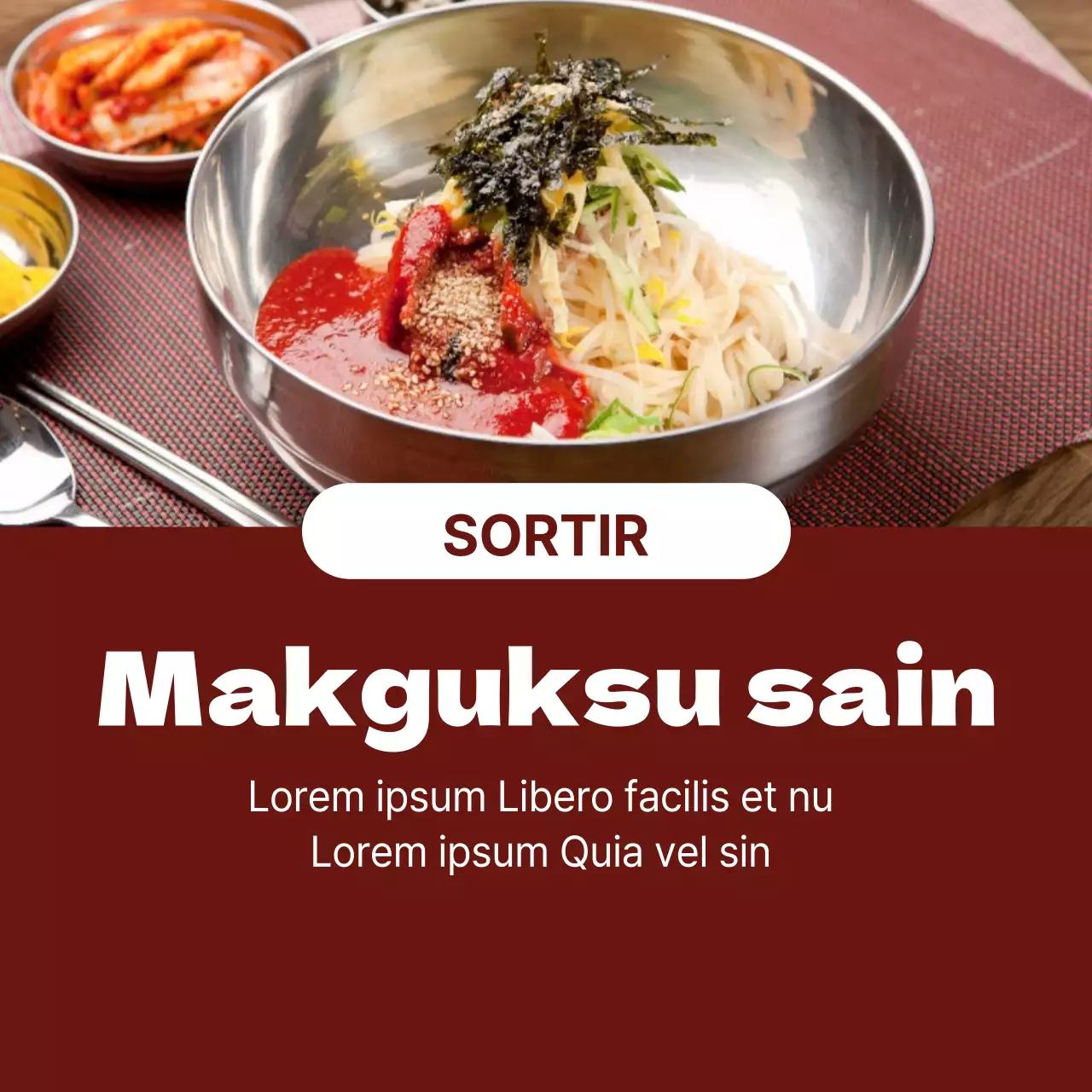 Makguksu en bonne santé