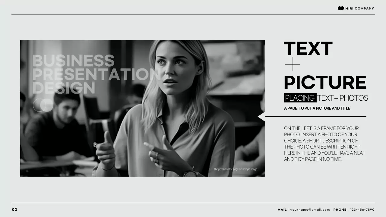 그레이 모던 비즈니스 프레젠테이션