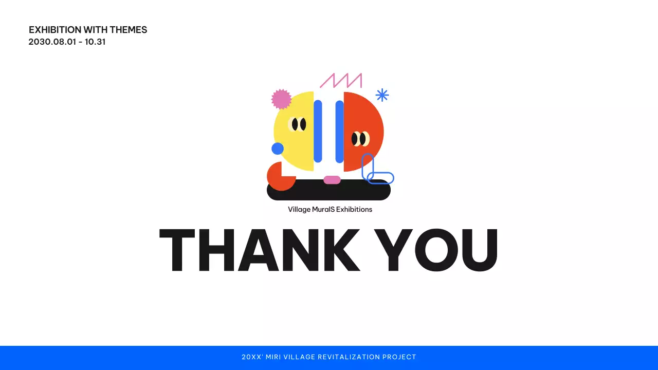 Colourful Abstract Exhibition Announcement Presentation