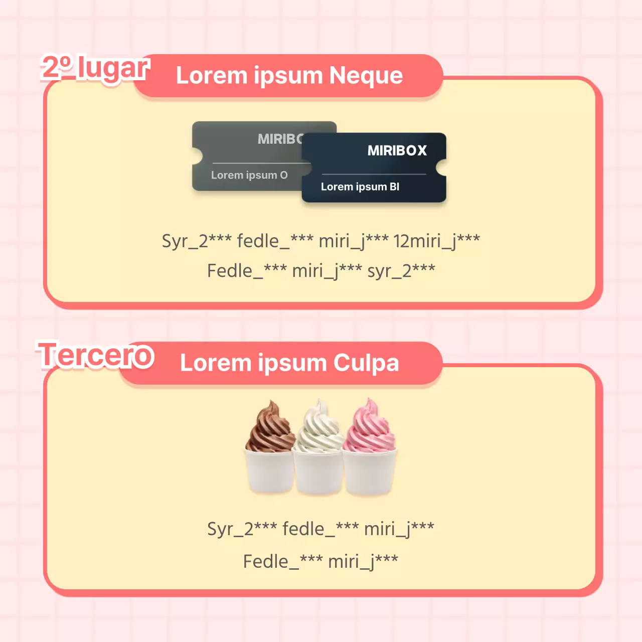 Anunciar en rosa los ganadores de los eventos en las redes sociales